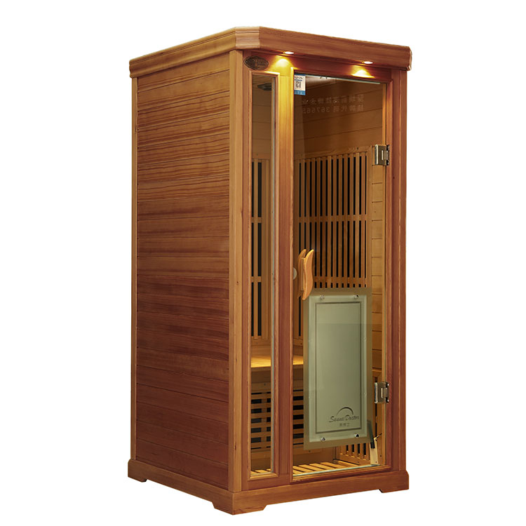 The Ultimate in Personal Wellness: One-Person Red Cedar Carbon Fiber Heater Infrared Sauna